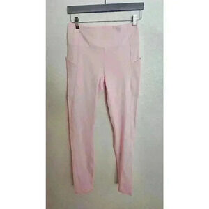 Fabletics PureLuxe Women's High-Waisted Pink Pockets Activewear Sz 10